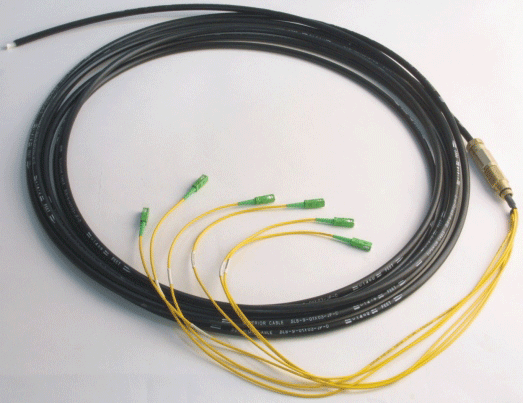 Single Mode SC/APC 6-Fiber Service Cable with 3mm Protective Jackets